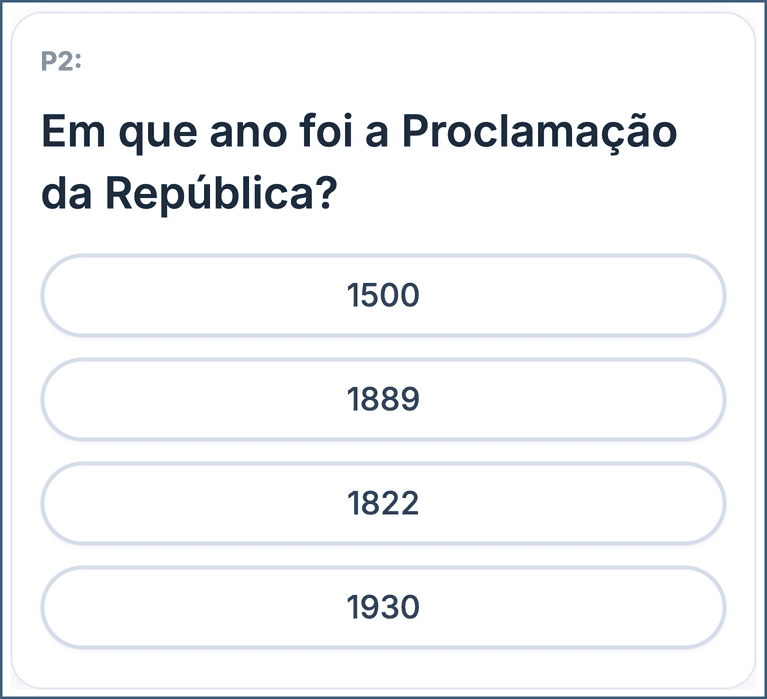 Exemplo de pergunta